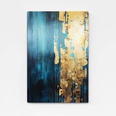 Abstract Blue and Gold Wall Art Decor | MusaArtGallery™ Blue And Gold Wall Art, Blue Abstract Wall Art, Willow Park, Ebb And Flow, Gold Wall Art, Gold Wall, Gold Walls, Blue Abstract, Blue And Gold