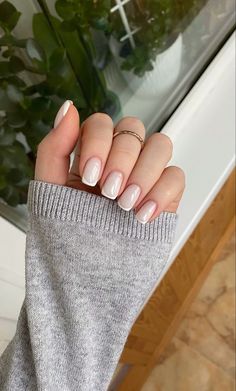 Short School Nails, French Nude Nails, Cozy Colors, Fall Nail Ideas, Hello Nails, Hippie Nails, Beige Nails, Minimal Nails