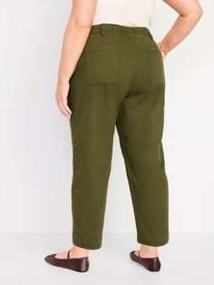 elasticized back waist button front belt loops zip fly diagonal front pockets back patch pockets sits at belly button relaxed hip and thigh straight leg hits at ankle 26" regular inseam 24" petite inseam 30" tall inseam models are approx.  5'9" and wear sizes s (4), l (12), and xl (18)machine wash according to the care instruction label New And Improved, Jack Black, Chino Pants, Back Patch, Petite Size, Chinos Pants, Belly Button, New Product, Straight Leg