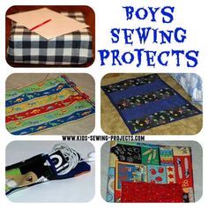 Over 10 ideas for boys sewing projectsTips on how to get your boys interested in sewing. Sewing For Boys Projects, Things To Sew For Kids, Boy Sewing Projects, Green Crafts, 4h Projects, Monkey Crafts, First Sewing Projects, Trendy Sewing Projects