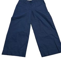 Nwt Talbots Blue Heritage Straight Leg Cropped Pants Size 4 Waist 31 Inseam 23 Rise 9.5 New With Tags Ships Next Business Day Office Welcome Bundle And Save S1806 Blue Cotton Wide Leg Pants With Pockets, Blue Wide Leg Pants With Pockets For Work, High Waist Blue Cargo Pants For Work, Blue Workwear Pants With Pockets, Navy High Waist Pants With Pockets, High Waist Navy Pants With Pockets, Navy High-waist Pants With Pockets, Cotton Straight Capris For Workwear, Cotton Capris For Workwear In Straight Style