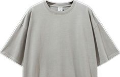 Oversized Plain T-shirt For Summer, Oversized Plain T-shirt For Spring, Gray Oversized Short Sleeve Top, Oversized Gray T-shirt For Loungewear, Oversized Gray Short Sleeve T-shirt, Gray Oversized Short Sleeve T-shirt, Oversized Washed Cotton T-shirt, Basic Solid Color Washed T-shirt, Oversized Plain Gray T-shirt