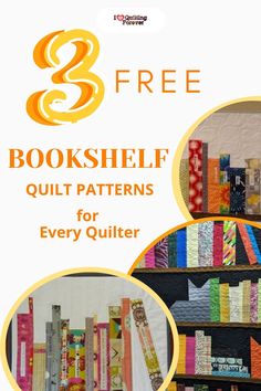 three bookshelf quilt patterns for every quilter