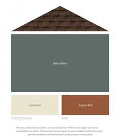 the color scheme for an exterior house