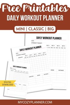 Workout Tracker Printable