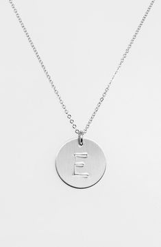 From humble beginnings to a fully staffed warehouse in Bend, Oregon, Nashelle remains true to its original purpose-handmade jewelry crafted with love and intention. A hand-stamped initial is centered on a gorgeous sterling silver disc attached to a chain-link necklace. Style Name:Nashelle Sterling Silver Initial Disc Necklace. Style Number: 813134. Initial Disc Necklace, Humble Beginnings, Sterling Silver Initial, Disc Necklace, Chain Link Necklace, Link Necklace, Spring Rings, Hand Stamped, Chain Link