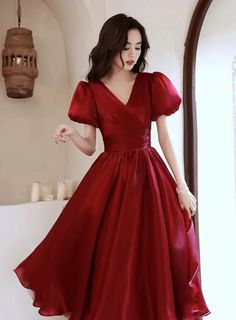 Runaway princess dress, red dress, V-neck party dressMaterial:Prosperous silkColor:as pictureNeckline:v- neckBack details:zipperStyle:princessDress type:A-line&ltp&gtFeatures:sweet</p>&ltbr/>&ltp&gtCustomized service and Rush order are available.</p>&ltbr/>&ltp&gtThis dress could be custom made, there are no extra cost to do custom size and color.</p>&ltbr/>&ltp&gtPlease leave your phone number for shipping when you order the dress.</p>&ltbr/>&ltp&gt1.If it is a custom color, please note the col Satin V-neck Banquet Dress, Elegant Red V-neck Party Dress, Red V-neck Evening Dress For Prom, Red V-neck Evening Dress For Banquet, Red V-neck Wedding Dress, Satin V-neck Evening Dress For Cocktail, Red V-neck Banquet Dress, Elegant Red V-neck Dress For Formal Occasions, Elegant A-line V-neck Dress For Banquet