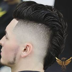 Wavy Mohawk, Shaved Hair Art, Mohawk For Men, Mohawk Haircut, Drop Fade Haircut, Undercut Long Hair, V Hair