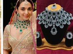 KIARA Advani Exclusive American DIAMOND Choker NECKLACE Set With Earring & Maangtikka Combo Designer Bridal Necklace Fashion Jewellery, By Electrifying Jewellery you can wear your jewellery with confidence, knowing that each Electrifying Jewellery piece comes with a manufacturing warranty and a satisfaction guarantee. MATERIAL: Environmental Brass Alloy with Top Quality Genuine Plating, World-class Craftsmanship, TSB Collection makes people remember not only the jewellery itself, but also the wo Kiara Advani Wedding Necklace, Diamond Necklace Set Bridal Indian, Diamond Choker Necklace Set, Kiara Advani Wedding Jewellery, Kiara Advani Wedding, Bridal Choker Necklace, Green Stone Jewelry, American Diamond Necklace Set, Bridal Jewellery Inspiration