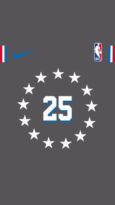 the logo for the basketball team is surrounded by five stars and an inscription that reads 25