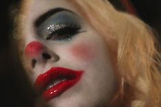 Jester Core, Gotham Series, Harleen Quinzel, Grunge Goth, Gotham City, Aesthetic Makeup, Tim Burton