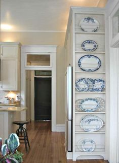 the kitchen is clean and ready to be used as a dining room or family room