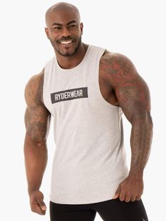 BASE BALLER TANK   GREY MARL Easy 30 day return policy Hunks Men, Squat Rack, Type Of Shirt, Tank Design, Shirtless Men, Gym Wear, Types Of Shirts, Dress Shirt, 30 Day