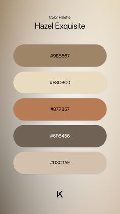 Brown · Color · Hazel · Palette · Umber · Hazel Exquisite · Fall · Color Palette Neutral Pallet Color, Hazel Color Palette, Cool Brown Color Palette, Fall Palette Colors, Ancient Color Palette, Shades Of Brown Colour Palettes, Mushroom Colour Palette, Fall Color Palette Hex Codes, Brown Combination Color