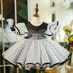 Baby Girls Polka Dots Wedding Birthday Princess Dress – marryshe Cheap Polka Dot Dresses With Ruffles, Flower Girl Dresses Knee Length, Polka Dot Style, Birthday Princess Dress, Toddler Princess Dress, Girls Birthday Party Dress, Baby Girl Princess Dresses, Toddler Party Dress, Tulle Party Dress