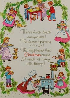 Christmas Card Illustration, Vintage Christmas Greeting Cards, Christmas Labels, Merry Christmas Everyone, Christmas Greeting Card