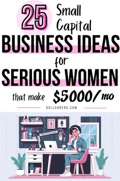 25 Beast Easy Small Business Ideas for Serious Women that make $5000 monthly Business Ventures Ideas, Start Business, Business Ideas For Beginners, Best Business Ideas