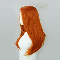 Scylla Autumn Orange Lace Front Wig Scylla is a 25 inch long Autumn Orange lace front wig, measuring from hairline to end. The lace extends 11.8 inches across and 1.75 inches deep. With an adjustable wig cap measurement of up to 22.5 inches, Scylla can fit a wide variety of heads. It’s many layers give you the flexibility you need to style anime-worthy looks. This silky soft Autumn Orange lace front wig is made from Futura fibers, a high grade Japanese fiber that is not only heat resistant but a Orange Lace Front Wig, Burnt Orange Hair, Wigs Anime, Orange Wig, Hair Color Orange, Natural Red Hair, Autumn Orange, Anime Wigs, Ginger Hair Color