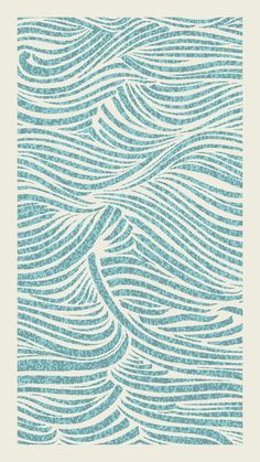 an abstract blue and white background with wavy lines in the shape of waves on top of each other