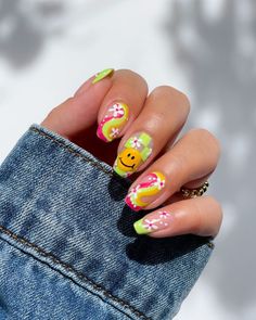 Nails Ideas Summer, Summer Nail 2023, Summer Nails Coffin, Ideas Summer Nails, Lights Lacquer, Summer Nails Ideas, Nail 2023, Creative Nail Art, Shein Finds