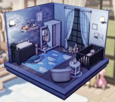 Sims 4 Family Kitchen, Kids Bedroom Sims 4, Sims 4 Family, Good Night Sleep Tight, Fantasy Bedroom, Sims 4 Anime, Sims 4 Bedroom, Children Room Boy