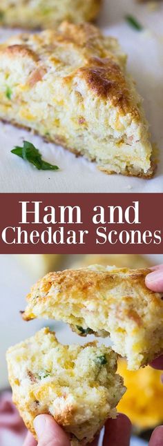 Scones Healthy, Savory Scones Recipe, Cheddar Scones, Breakfast Scones, Savory Ham, Baking Scones, Scones Recipe Easy, Cheese Scones, Savory Scones