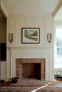 a living room filled with furniture and a fire place