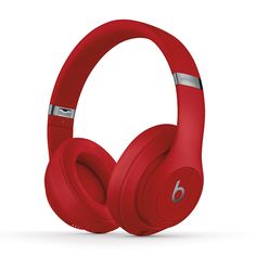 the beats on ear headphones are red