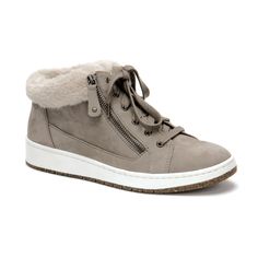 Dylan Sneaker - Taupe Winter Casual High-top Sneaker Ankle Boots, Casual Winter Ankle Boot Sneakers, Winter Mid-top Walking Sneakers, Winter Walking Mid-top Sneakers, Ankle-high Synthetic Winter Sneakers, Ankle-high Winter Sneakers, Synthetic, Ankle-high Winter Sneakers, Winter Ankle-high Synthetic Sneakers, Winter Synthetic High-top Sneakers