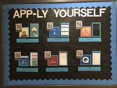 a bulletin board with q is for apply yourself