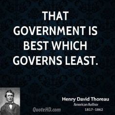 henry david thor quote that government is best which governments least