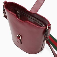 Mini bucket bag by Gucci in Rosso Ancora coloured leather featuring an adjustable and detachable green and red web ribbon and leather shoulder strap, a hook-and-eye closure, linen lining, an internal welt pocket with a zip fastening and gold-tone metal hardware. Width 18,5 cm x Height 20,5 cm x Depth 12,5 cm Shoulder strap length 84 cm Size Type: INTMaterial: LeatherSKU: 782908AADDY/O_GUC-6449_100 Our Products Are 100% Genuine. In All Cases We Stand By The Authenticity Of Every Product Sold On O Mini Bucket Bag, Red Web, Mini Bucket Bags, Mini Bucket, Bottega Veneta Shoulder Bag, Louis Vuitton Shoulder Bag, Green And Red, Vuitton Bag, Fendi Bags