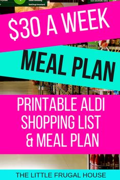 the meal plan is on sale for $ 30 a week