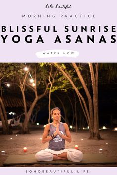 a woman sitting in the middle of a yoga pose