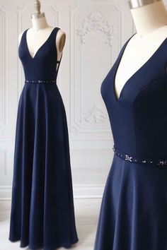 Navy Blue Formal Dress, Navy Prom Dresses, Navy Blue Prom Dresses, Blue Dress Formal, Blue Evening Dresses, Long Prom Dresses, Satin Prom Dress, Women's Evening Dresses, Pageant Dress