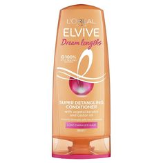 L'Oreal Paris Elvive Dream Lengths Conditioner 300ml Hair Vitamins, Hair Breakage, Beautiful Long Hair, Hair Fibers, Strong Hair, L Oreal, Loreal Paris, Castor Oil, Hair Conditioner