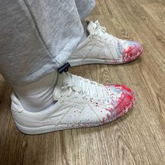 maison margiela replica paint splatter Shoes Inspiration, Trendy Shoes Sneakers, Shoes Teen, Fresh Shoes, Shoe Inspiration