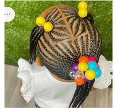 Hairstyles For Children Black, Children Cornrow Hairstyles Natural Kids, Braids For Children, Babygirl Hairstyle, Kids Cornrow Hairstyles, Black Baby Girl Hairstyles, Braids And Beads, Childrens Hairstyles, Toddler Braids