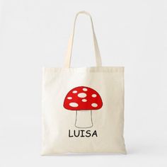 Cute custom red cap mushroom with white spots tote bag Everyday Customizable Red Bags, Customizable White Casual Canvas Bag, Casual White Customizable Canvas Bag, School Classroom Ideas, Red Cap Mushroom, Handpainted Tote, Handpainted Tote Bags, Sewing Clothes Women, Wallpaper Y2k