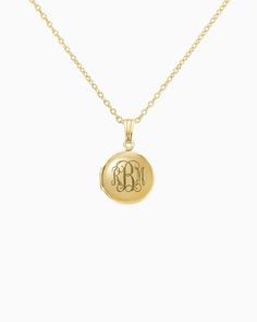 Create a monogram engraving using the first letters of your first, last and middle name. The simulator is just a preview of the monogram style. We will rework the letters so it fits centered on the locket. Classic Oval Locket Necklace With Engraving Option, Classic Oval Locket Necklace With Engraving, Engraved Round Locket Necklace Timeless Style, Classic Locket Necklace, Classic Gold Locket Necklace With Engraving Option, Timeless Round Engraved Locket Necklace, Gold Classic Locket Necklace With Engraving Option, Classic Medallion Jewelry With Engraving Option, Initials Locket Necklace For Anniversary