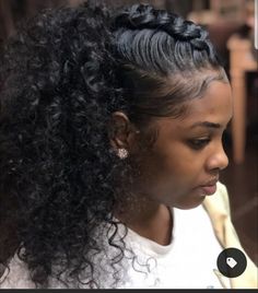 Natural Ponytail Hairstyles For Black Women, Braids Dreads, Black Hair Updo Hairstyles, Sleek Ponytail Hairstyles, Braids Hairstyles Pictures, Braided Cornrow Hairstyles, Natural Hair Styles Easy, Natural Hair Updo, Hair Ponytail Styles