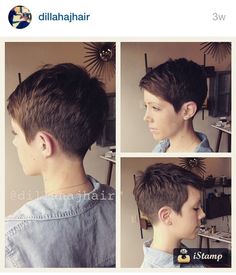 Short brown hair Popular Short Haircuts, Pixie Cut Styles, Crop Hair, Girls Short Haircuts, Trendy Short Haircuts, Girl Haircuts, Short Pixie Cut, Short Pixie Haircuts