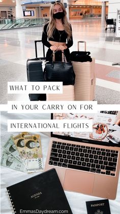 What to pack in your carry on for international flights International Packing List, Study Abroad Packing List, Study Abroad Packing, Long Haul Flight Essentials, International Travel Packing, International Travel Checklist, International Travel Essentials, Best Carry On Bag, Carry On Essentials