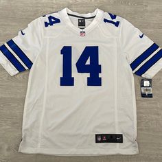 New W Tag Nike Dalton 14 White Royal Blue Jersey. Small. Titans Jersey, Dak Prescott Dallas Cowboys, Usa Soccer Jersey, Cowboys Jersey, Dallas Cowboys Jersey, Kobe Bryant Black Mamba, Cowboys Nfl, Dak Prescott, Nfl Jersey