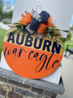 Auburn Door Hanger Front Door Decor Door Hanger Front - Etsy Auburn Decor, Alabama Door Hanger, Football Door Hangers, Hanger Decor, Wooden Door Signs, Wooden Wreaths, Fall Door Hangers, Fall Door Decorations, Wood Door Hangers