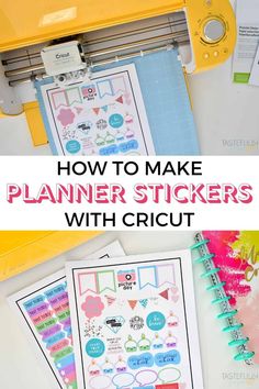 how to make planner stickers with cricut - this is so easy and fun