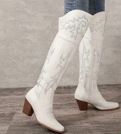 Wide calve Ladies The search is over this is the perfect knee high cowgirl boot!!  Western Cowgirl  Country  Boots Tall Red Cowboy Boots Outfit, Red Cowboy Boots Outfit, High Cowboy Boots, Knee High Cowboy Boots, Red Cowboy Boots, White Cowboy Boots, Cowgirl Boot, Country Boots, Western Cowgirls