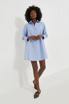 Chambray Harris Shirt Dress | Pomander Place Mens Shirt Dress Woman, Fall Folklore, Feminine Details, Cocktail Attire, The Perfect Day, Menswear Inspired, Spring Looks, Christmas 2024, Perfect Day