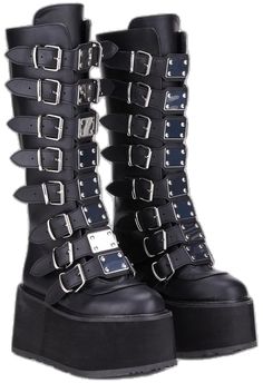 Demonia Platform Boots, Burn It All, Demonia Platforms, High Platform Boots, Demonia Boots, Knee High Platform Boots, Festival Boots, Painted Canvas Shoes, Demonia Shoes