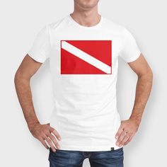 Discover «Diving flag», Numbered Edition Men's Classic T-Shirt by ALMA Studio - From $29 - Curioos